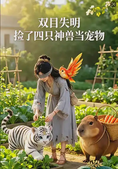 双目失明，捡了四只神兽当宠物全集
