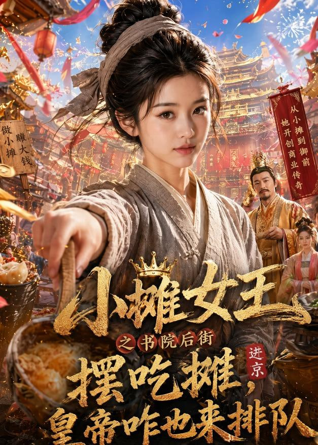 小摊女王之书院后街摆摊吃摊，皇帝咋也来排队全集