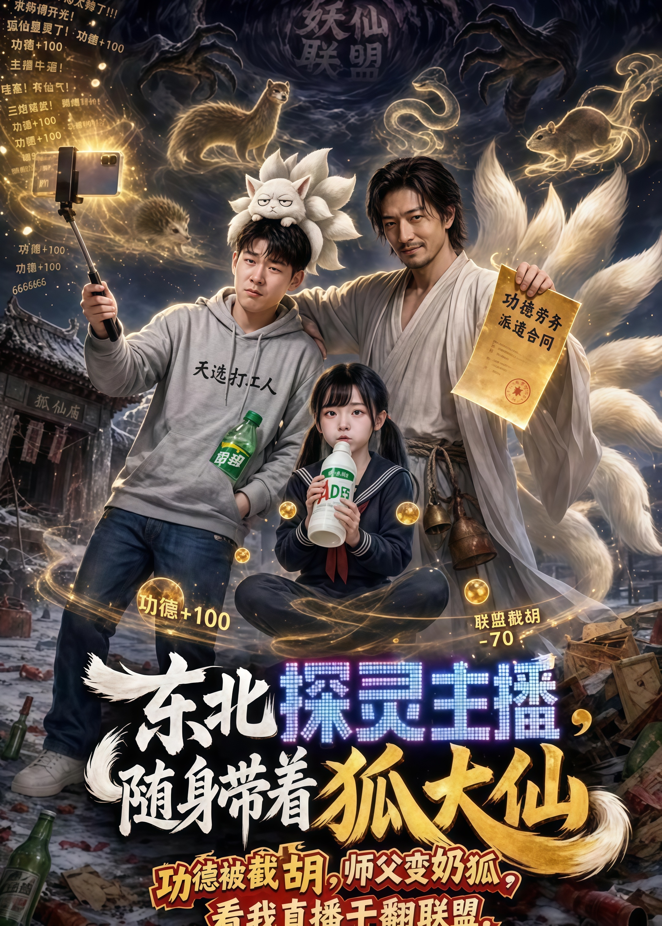 东北探灵主播，随身带着狐大仙全集